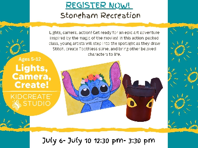 Stoneham Rec: Lights, Camera, Create! (5-12y)